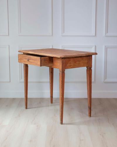 Mid 19th Century Swedish Pine One Drawer Side Table