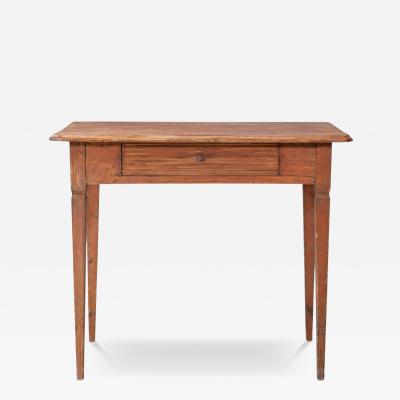 Mid 19th Century Swedish Pine One Drawer Side Table