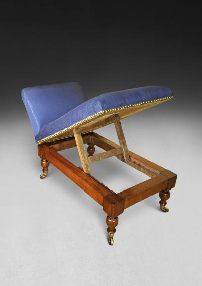 Mid 19th Century Walnut Gout Stool
