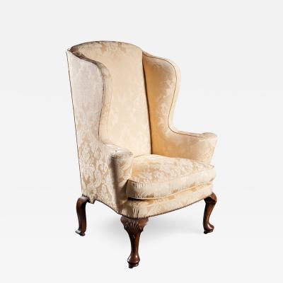 Mid 19th Century Walnut Wingchair