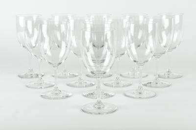 Mid 20th Century Baccarat Glassware Set 12 Pieces