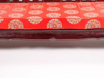 Mid 20th Century Chinese Carved Rosewood Long Bench Sofa