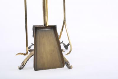 Mid 20th Century European Brass Fireplace Tool Accessories