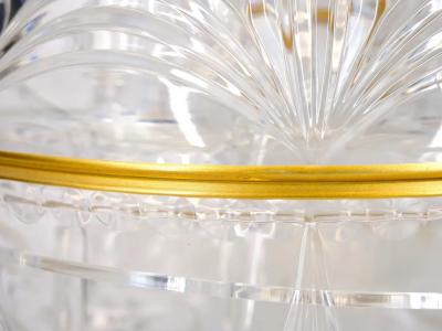 Mid 20th Century French Cut Crystal Gilt Cold Liquor Cave