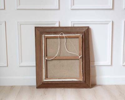 Mid 20th Century French Montmartre Place du Tertre Oil on Canvas Sacr C ur