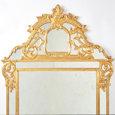 Mid 20th Century Giltwood Regency Style Mantel Hanging Wall Mirror