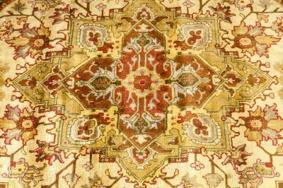 Mid 20th Century Hand Knotted Silk Area Rug