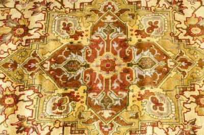 Mid 20th Century Hand Knotted Silk Area Rug