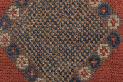 Mid 20th Century Handmade Moroccan Rug with Tribal Design