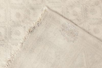 Mid 20th Century Indian Light Beige Handmade Cotton Runner