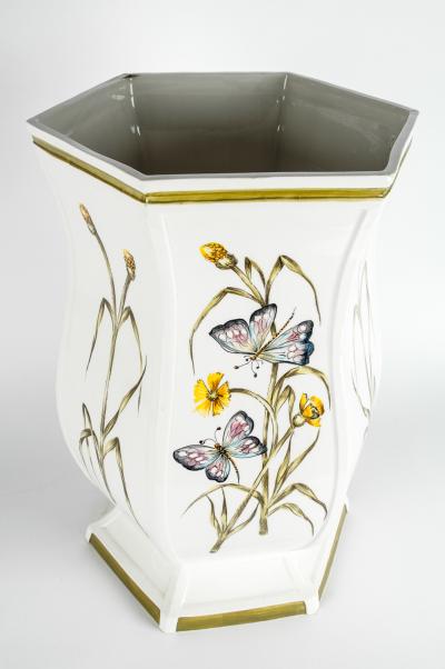 Mid 20th Century Italian Porcelain Umbrella Stand