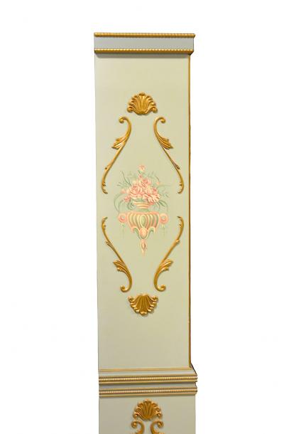 Mid 20th Century Louis XVI Style Italian Hand Painted China Cabinet