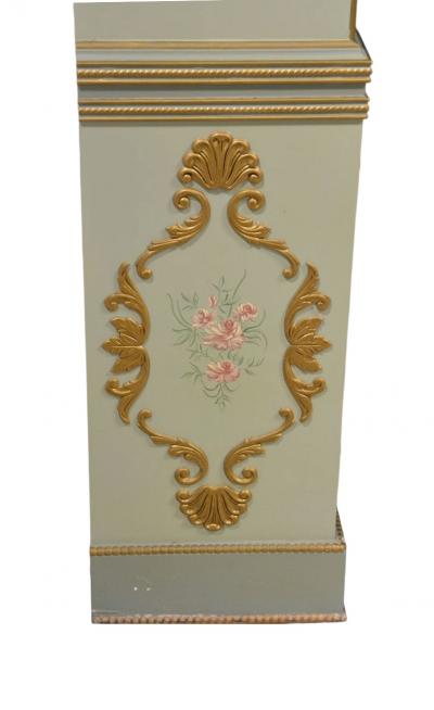 Mid 20th Century Louis XVI Style Italian Hand Painted China Cabinet
