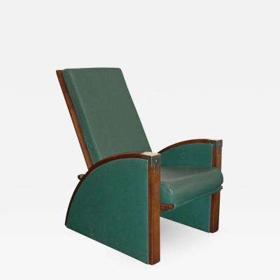 Mid 20th Century Mahogany and Leather Armchair