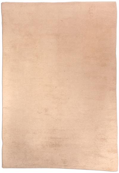 Mid 20th Century Moroccan Rug in Natural Cream Wool