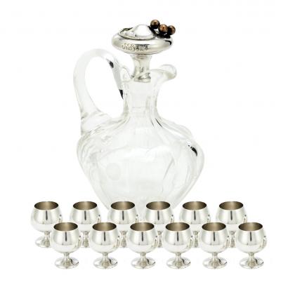 Mid 20th Century Sterling Silver Barware service For 12 People