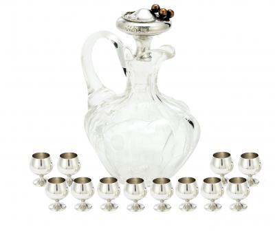 Mid 20th Century Sterling Silver Barware service For 12 People