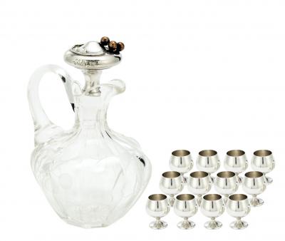 Mid 20th Century Sterling Silver Barware service For 12 People