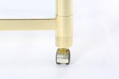 Mid 20th Century Three Glass Shelves Bar Cart 