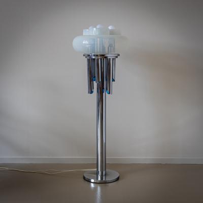 Mid 20th Century Tubular Floor Lamp attr to Carlo Nason Italy