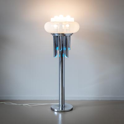 Mid 20th Century Tubular Floor Lamp attr to Carlo Nason Italy