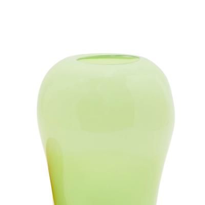 Mid 20th Century Two Color Blown Glass Covered Vase Bonbonniere