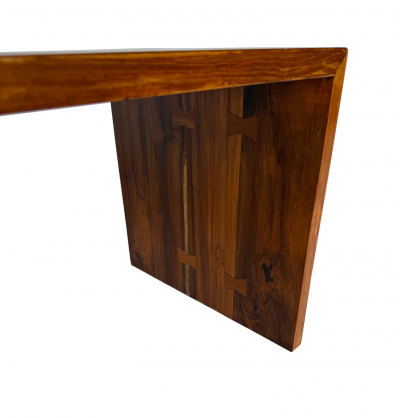 Mid 20th Century Vintage Dovetail Rosewood Waterfall Coffee Table