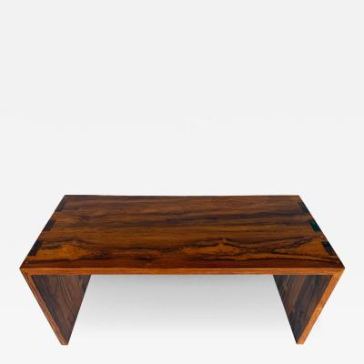 Mid 20th Century Vintage Dovetail Rosewood Waterfall Coffee Table