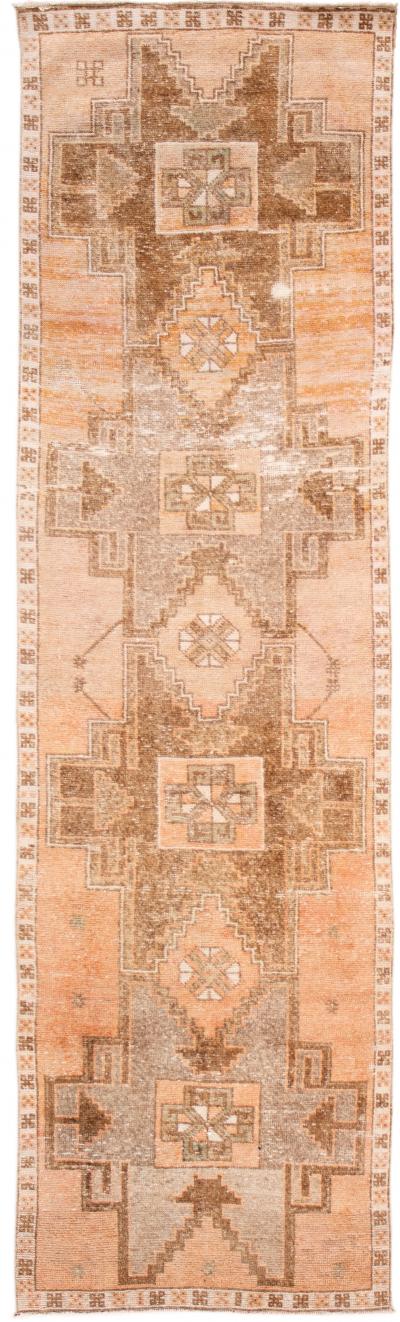 Mid 20th Century Vintage Wool Runner Rug 3 x 10