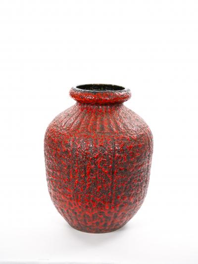 Mid 20th Century West German Large Fat Lava Decorative Vase