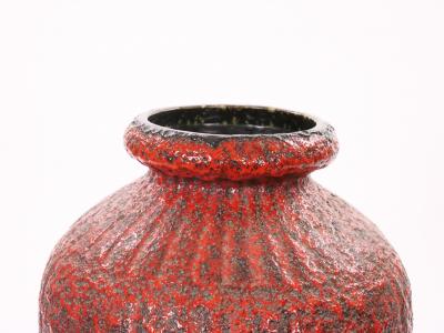 Mid 20th Century West German Large Fat Lava Decorative Vase