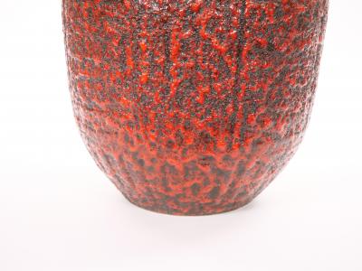 Mid 20th Century West German Large Fat Lava Decorative Vase