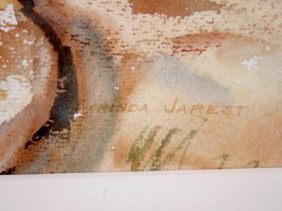 Mid 20th Century Wood Frame Water Color