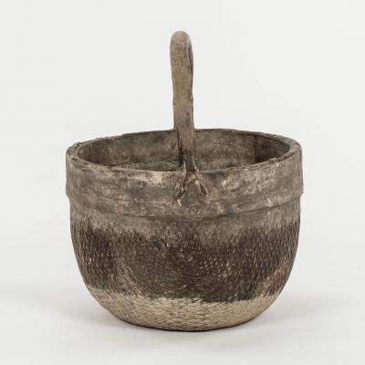 Mid 20th Century Woven Chinese Rice Basket