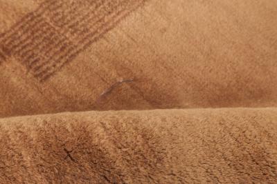 Mid 20th century Chinese Art Deco Handmade Wool Rug in Brown Shades