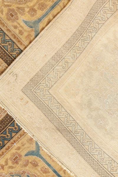 Mid 20th century Indian Botanic Handmade Wool Carpet