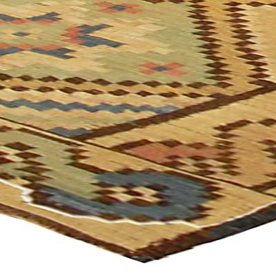 Mid 20th century Swedish Colorful Handmade Wool Rug