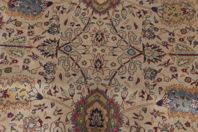 Mid 20th century Turkish Sivas Botanic Handmade Wool Carpet