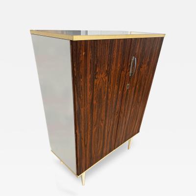 Mid Century 2 Door Rosewood Veneer Cabinet with Laminate Top