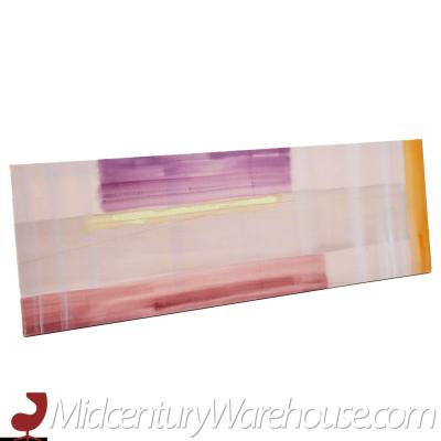 Mid Century Abstract Acrylic Painting on Canvas