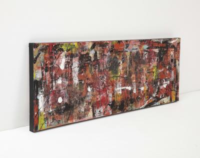 Mid Century Abstract Mixed Media Painting