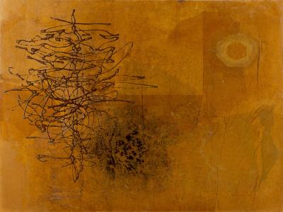 Mid Century Abstract Texture Painting