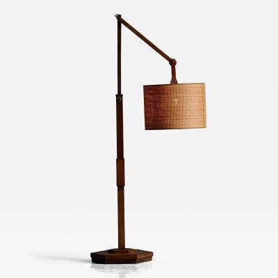 Mid Century Adjustable Floor Lamp Scandinavia 1960s
