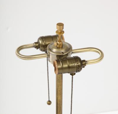 Mid Century Aged Bronze Lamps