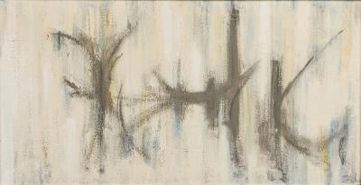 Mid Century American Calligraphic Abstract Painting