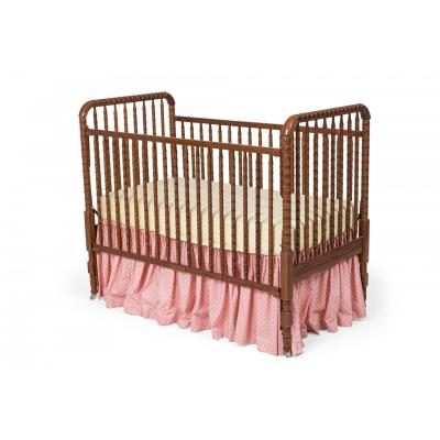 Mid Century American Turned Spindle Lacquered Wood Baby Crib
