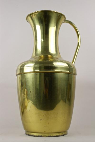 Mid Century Amphora Brass Vase With Handle Floor Vase Austria circa 1940 50s