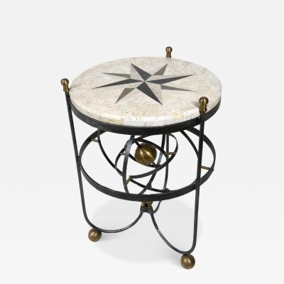 Mid Century Armillary Side Table