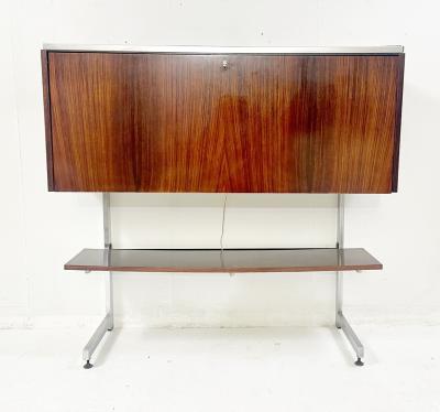 Mid Century Belgian Wooden Bar Cabinet