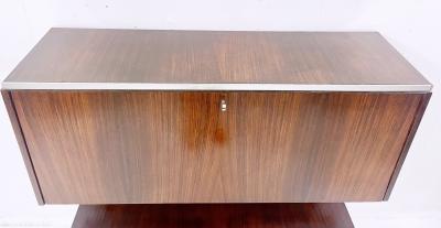 Mid Century Belgian Wooden Bar Cabinet